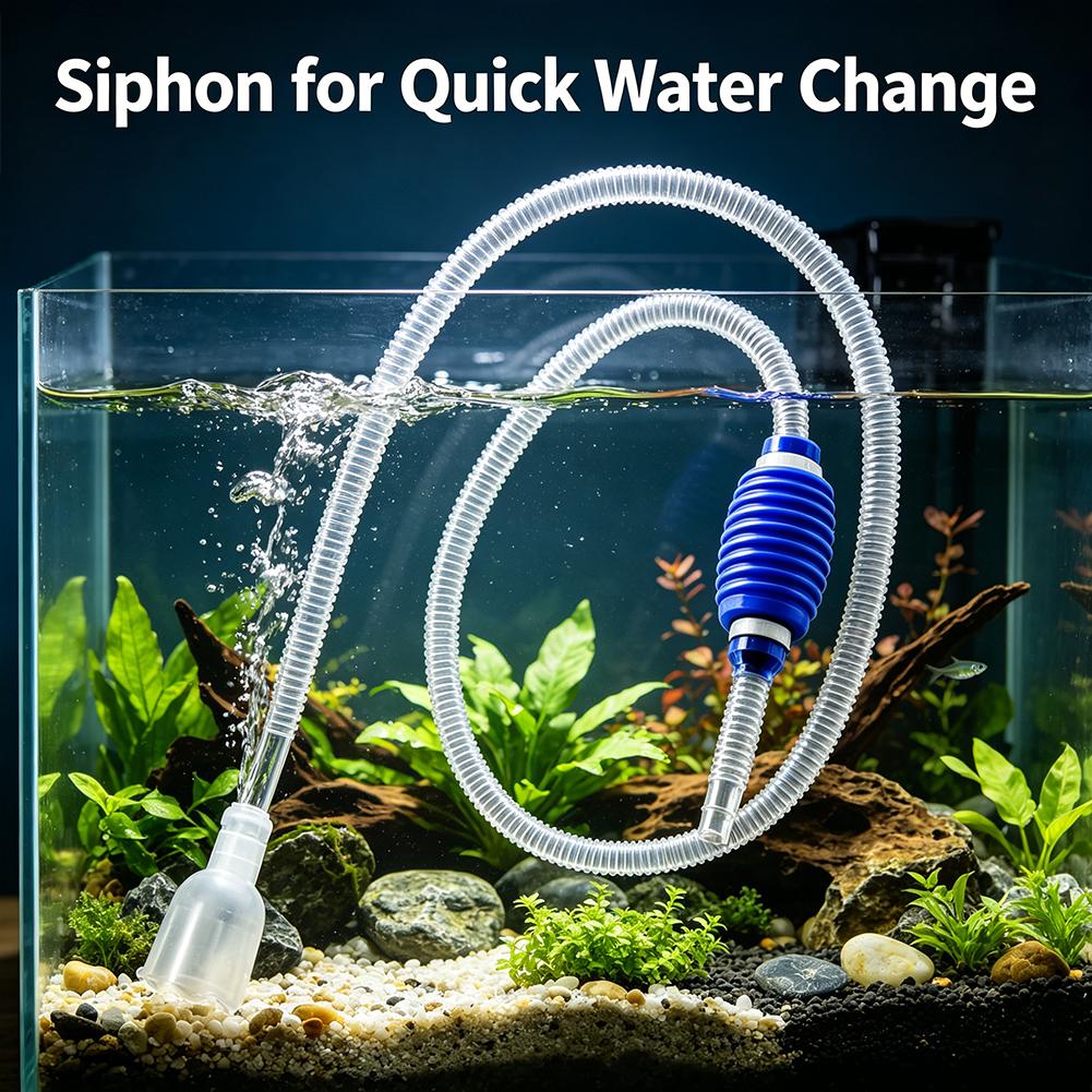 Planted Aquarium Cleaning Kit - Aquarium Gravel Vacuum Cleaner Hand Siphon