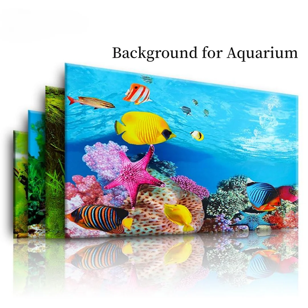 Aquarium Plant Design - Background Aquarium 3D Sticker Poster Decoration