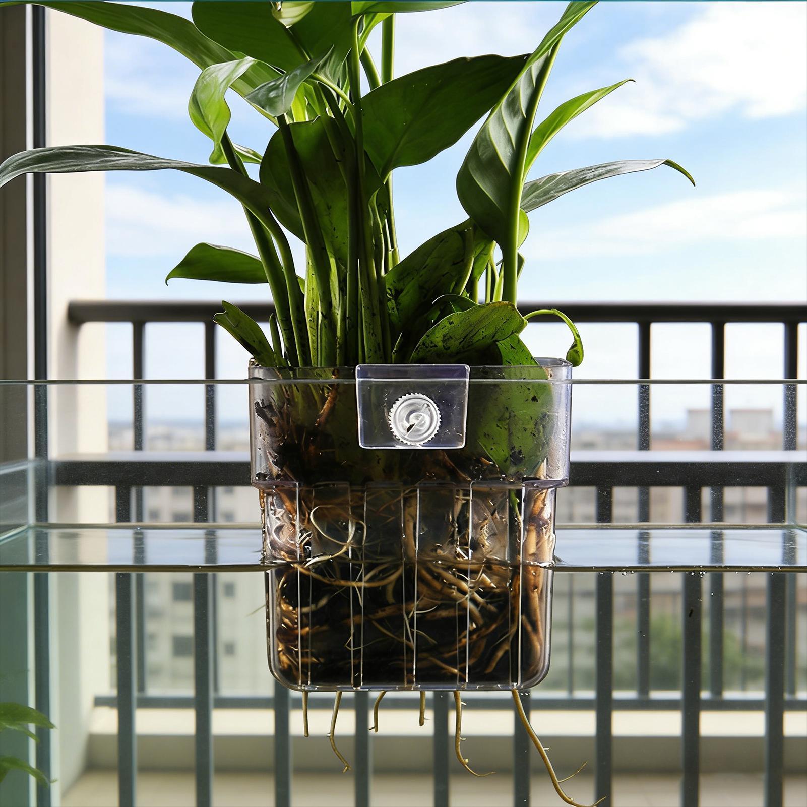 Transparent Hangable Aquarium  - Aquarium Plant Design ulasan dan harga