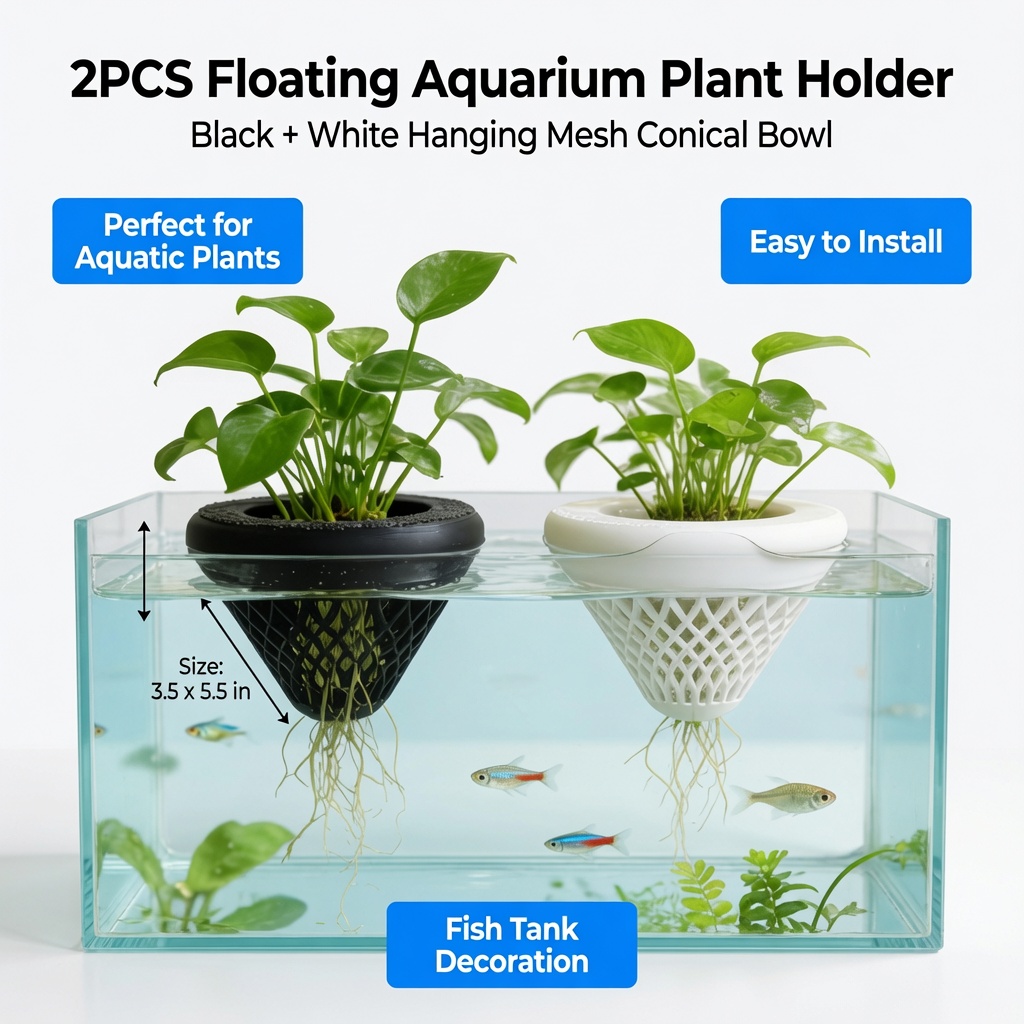 2PCS Floating Aquarium Plant H - Aquarium Plant Design ulasan dan harga