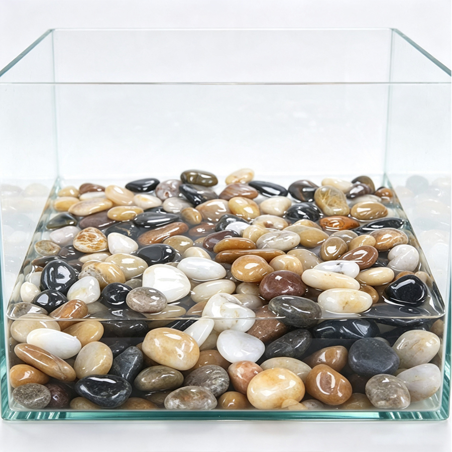300-700g Smooth River Pebbles, - Planted Aquarium With Fish ulasan dan harga