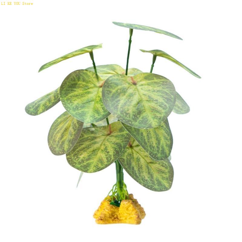 W3JE Terrarium Decorative Plan - Planted Aquarium Jungle ulasan dan harga