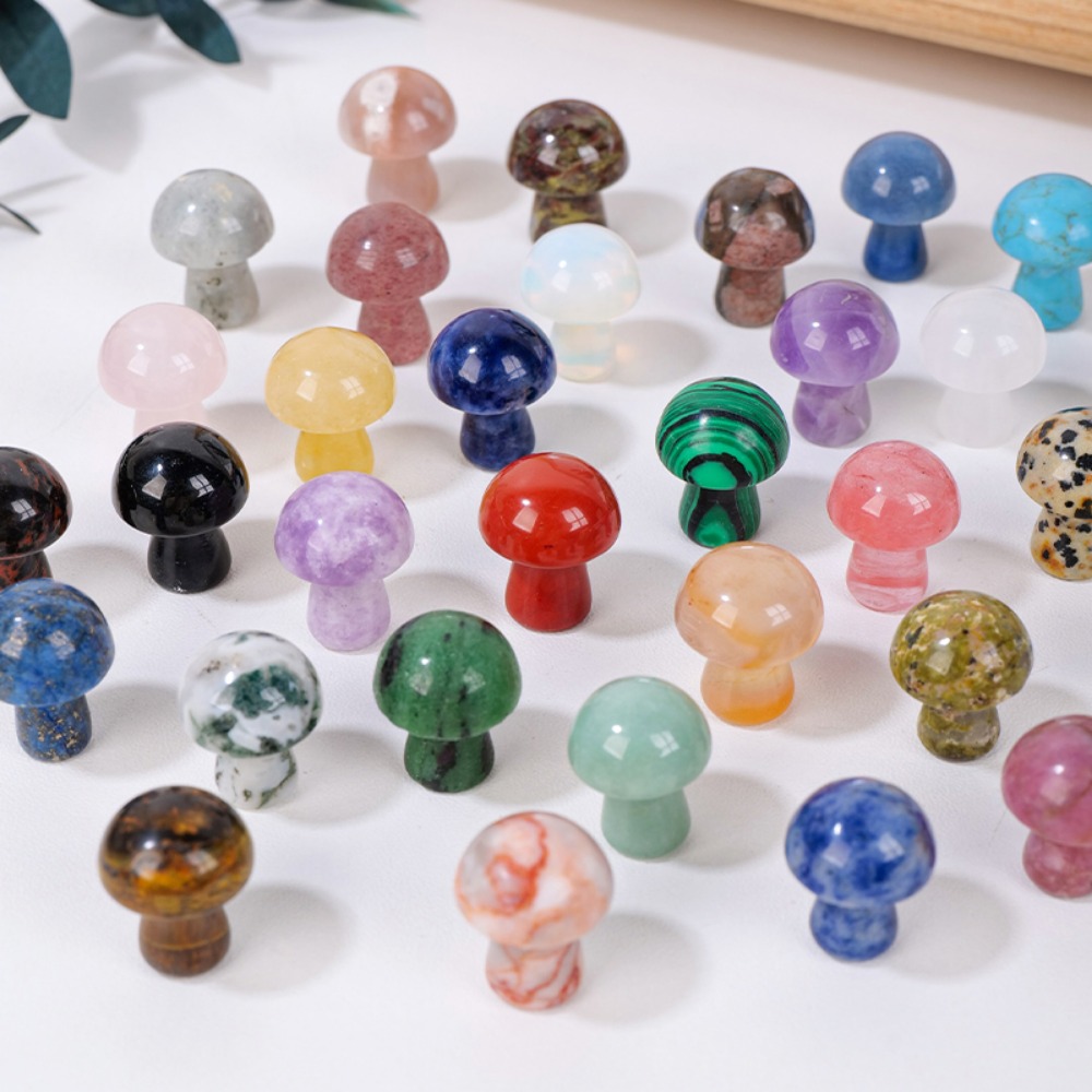 Natural Crystal Mushroom Gemst - Planted Aquarium Jungle ulasan dan harga
