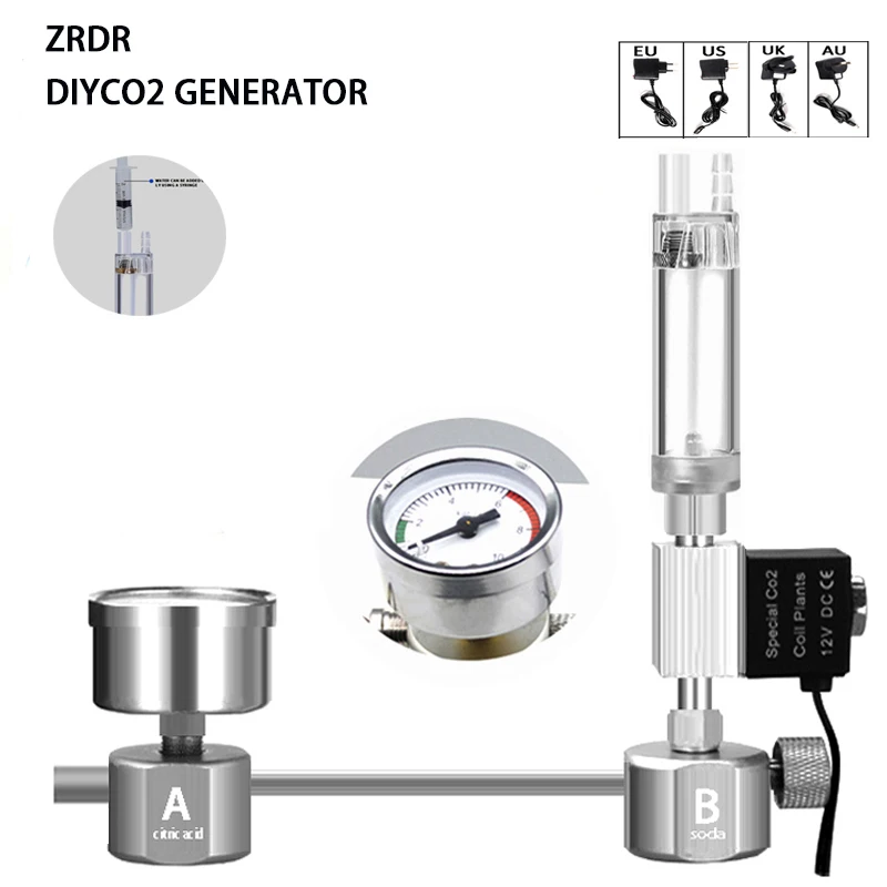 Aquarium DIY CO2 Reactor Gener - Planted Aquarium Kit ulasan dan harga