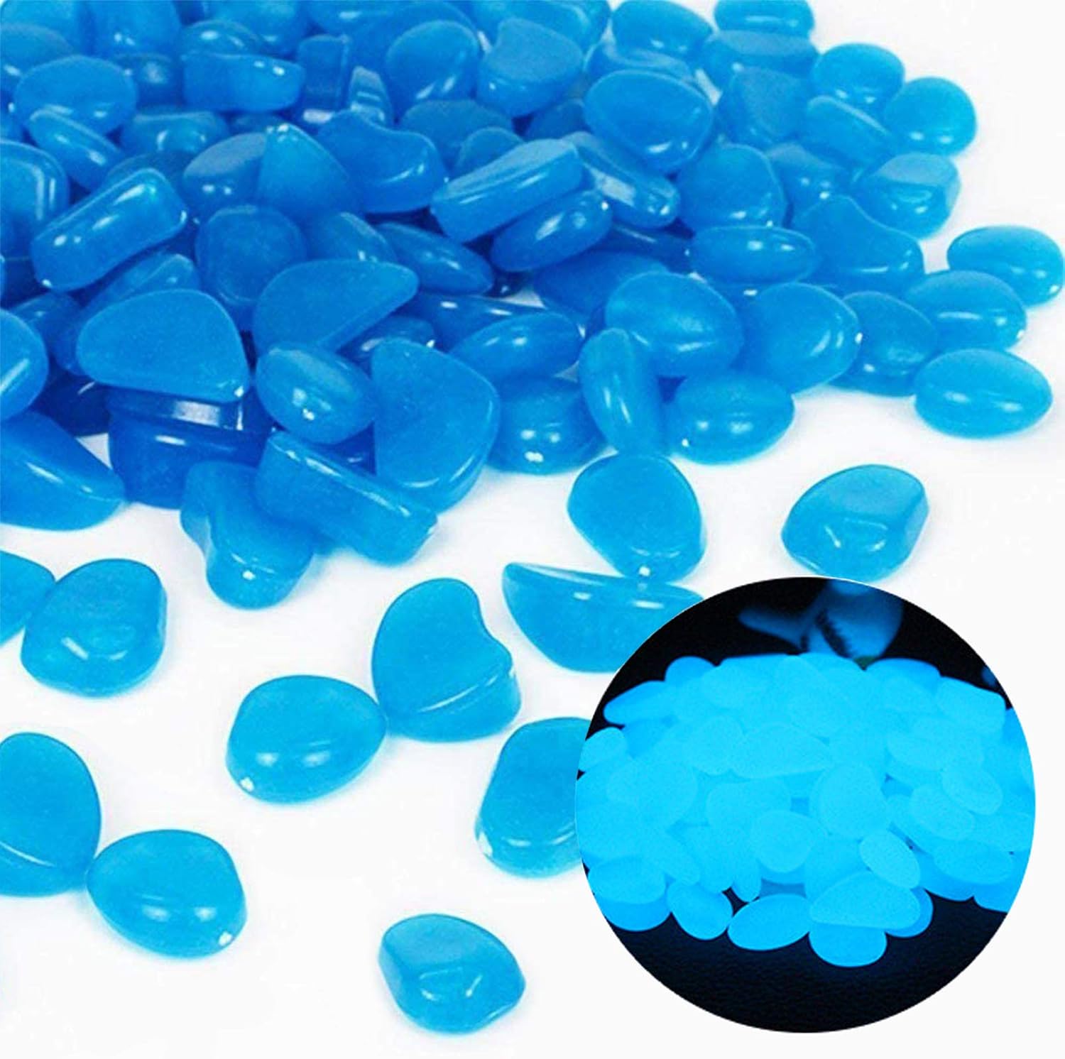 Fish Tank Rocks Glow Blue Pebb - Planted Aquarium With Fish ulasan dan harga