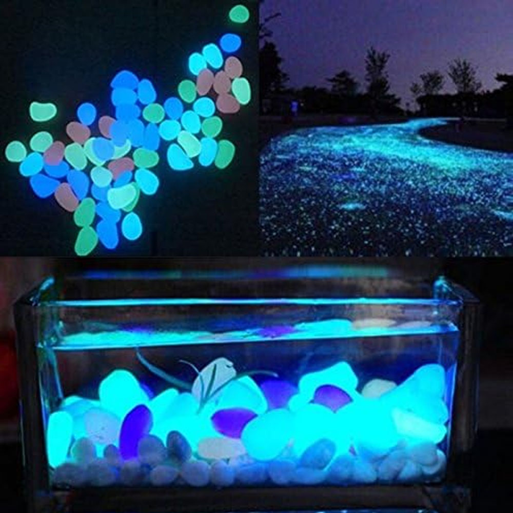 Fish Tank Rocks Glow Blue Pebb - Planted Aquarium With Fish ulasan dan harga