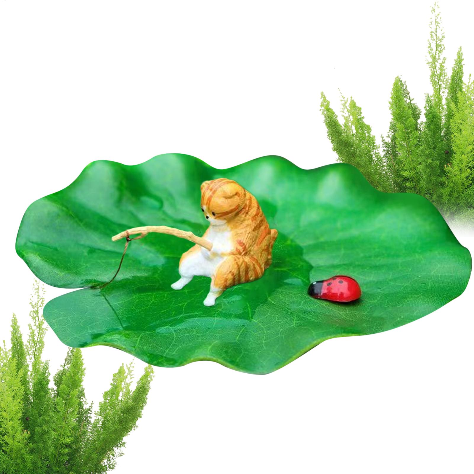 Mini Floating Cat Fishing Lotu - Aquarium Plant Roots ulasan dan harga