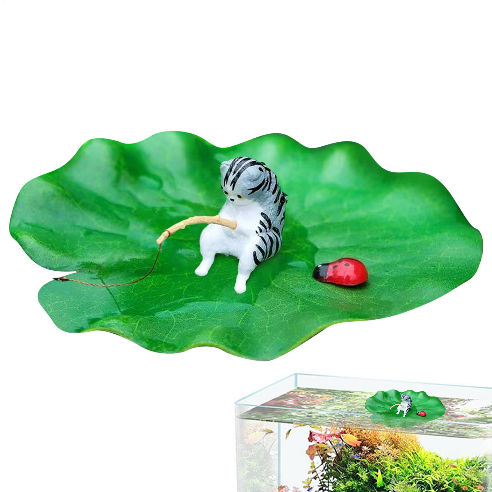Mini Floating Cat Fishing Lotu - Aquarium Plant Roots ulasan dan harga