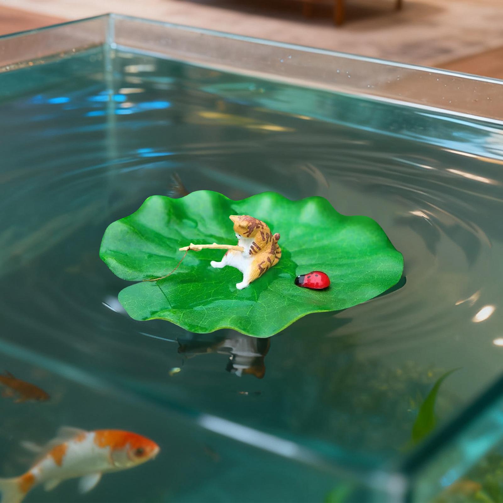 Mini Floating Cat Fishing Lotu - Aquarium Plant Roots ulasan dan harga