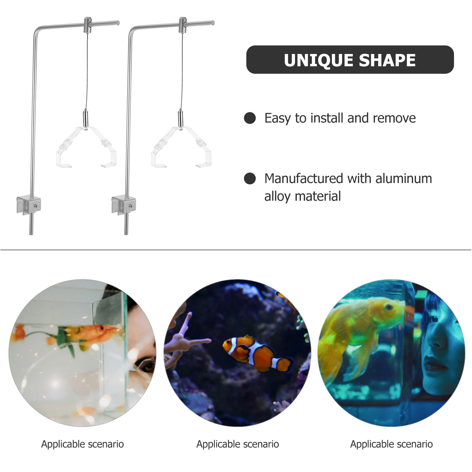 2pcs Aquarium Light Holder Wit - Planted Aquarium With Fish ulasan dan harga
