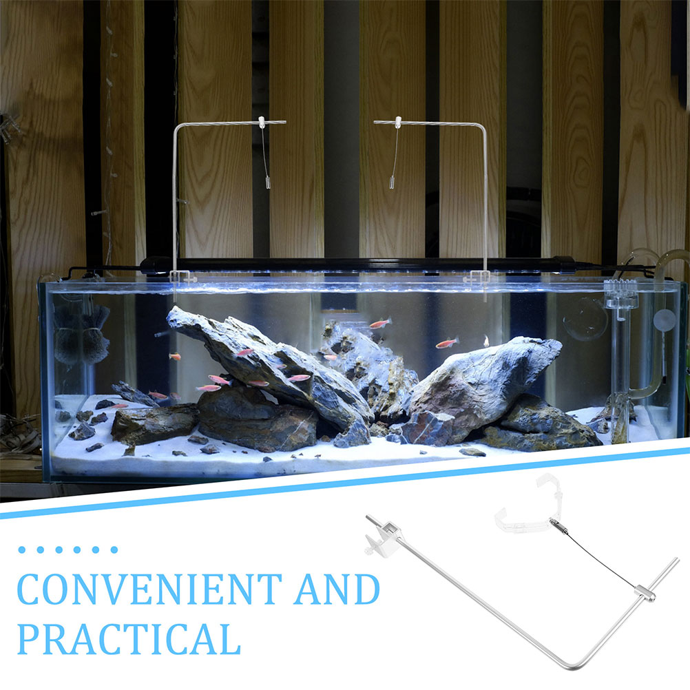 2pcs Aquarium Light Holder Wit - Planted Aquarium With Fish ulasan dan harga