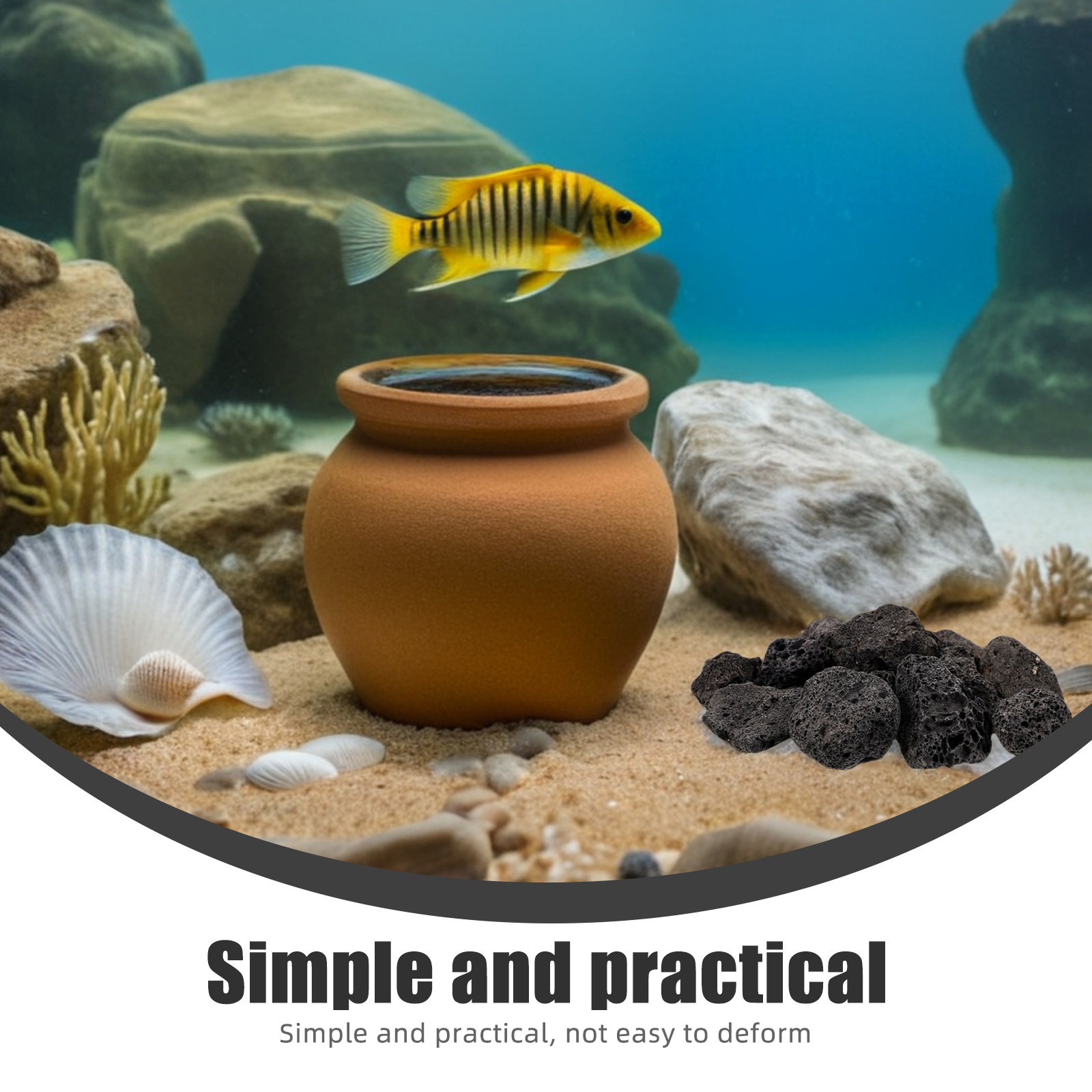 1Pack Natural Volcanic Stones  - Planted Aquarium With Fish ulasan dan harga
